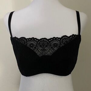 Adore Me Black Lace Bra